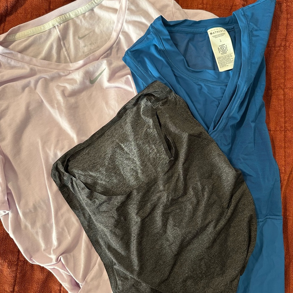 NWOT Athletic Tops Athleta (L), Nike (M), Senita ( S)
